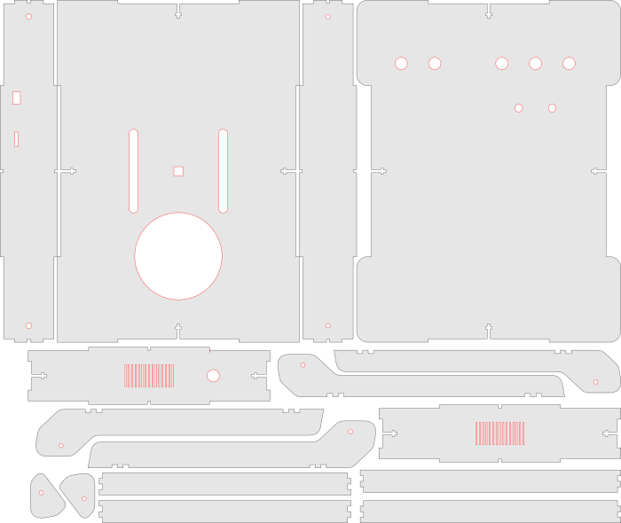 Image: Plan de découpe du boitier