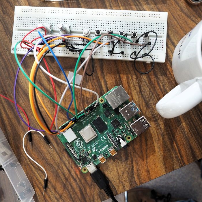 Prototypage du câblage des boutons sur breadboard